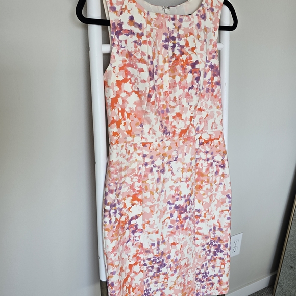 Ann Taylor Multicolor Sleeveless Midi Dress - Picture 6 of 10